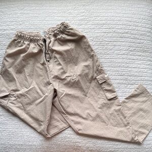 Oversized Woven Cargo Pants